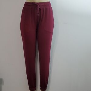 Ambiance Burgundy Jogger Pants